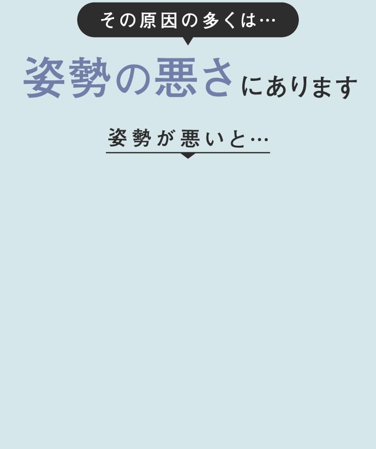 姿勢の悪さにあります